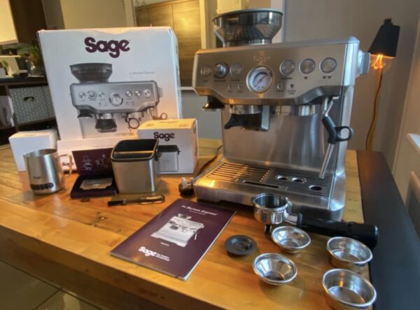 Sage Barista Express Coffee Machine Silver - Refurbished - Image 8