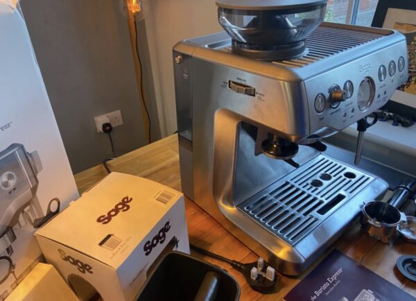 Sage Barista Express Coffee Machine Silver - Refurbished - Image 3