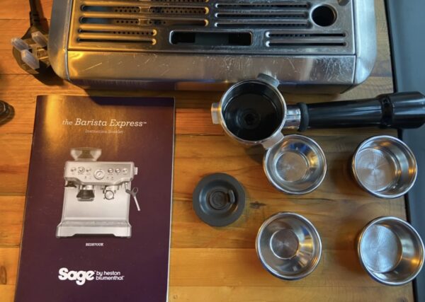 Sage Barista Express Coffee Machine Silver - Refurbished - Image 2
