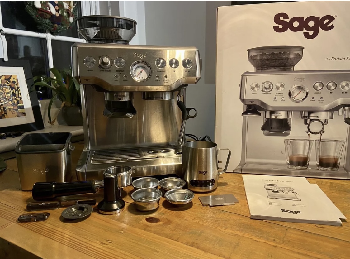 Sage Barista Express Coffee Machine Silver - Refurbished - Image 6